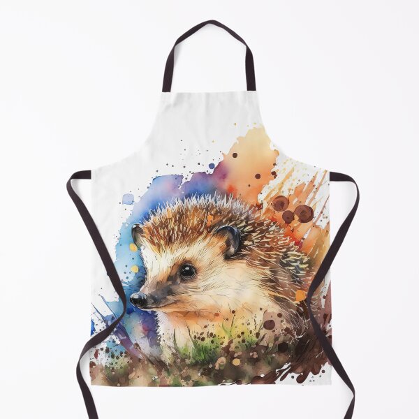 Artikelvorschau, Aquarell Niedlicher Baby-Igel, buntes Igel-Ferkel entworfen und verkauft von MoonFoxDesign.