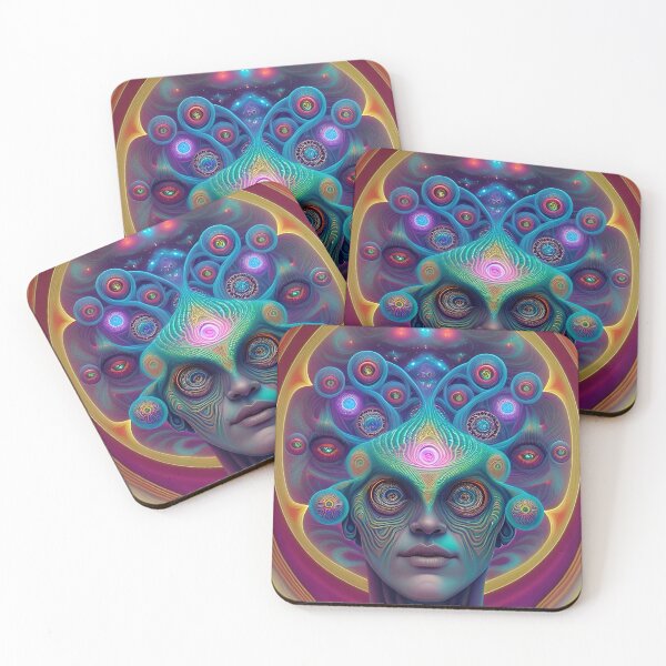 Item preview, Psychedelic Human Face designed and sold by ZinInfinite.