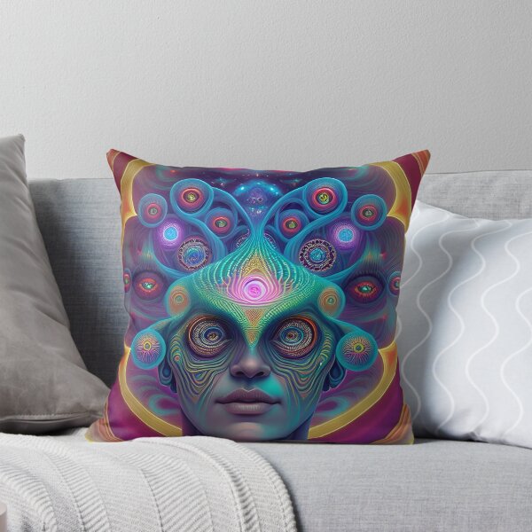 Item preview, Psychedelic Human Face designed and sold by ZinInfinite.