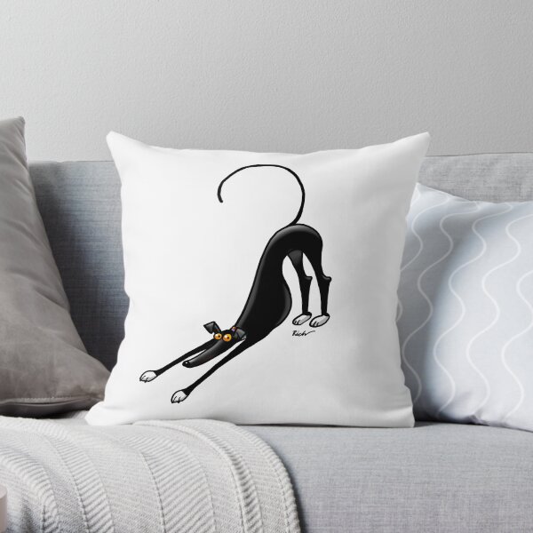 Bowdown Hound Throw Pillow