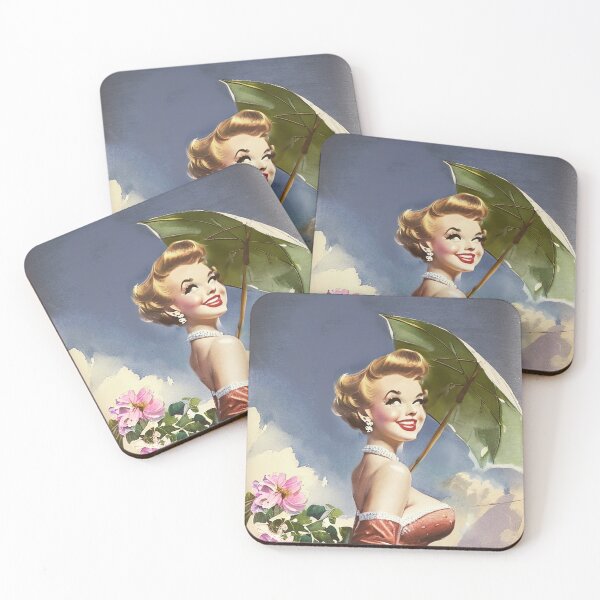 Item preview, Umbrella Beach Pinup Girl designed and sold by cutestpinups.