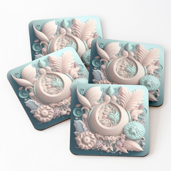 Item preview, Fleuron Floral Playful Colourful Composition Designs for Home Decor, Wedding, Events Fashion  and Accessories  designed and sold by RAGANADesign.