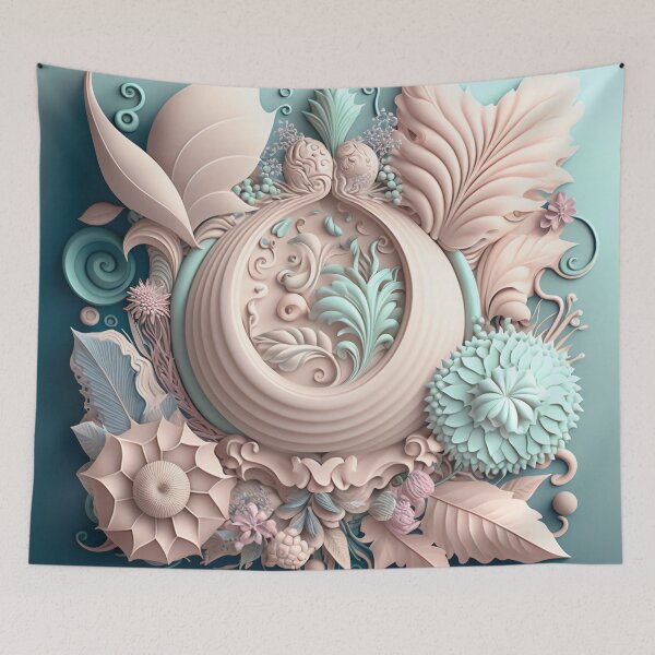 Item preview, Fleuron Floral Playful Colourful Composition Designs for Home Decor, Wedding, Events Fashion  and Accessories  designed and sold by RAGANADesign.