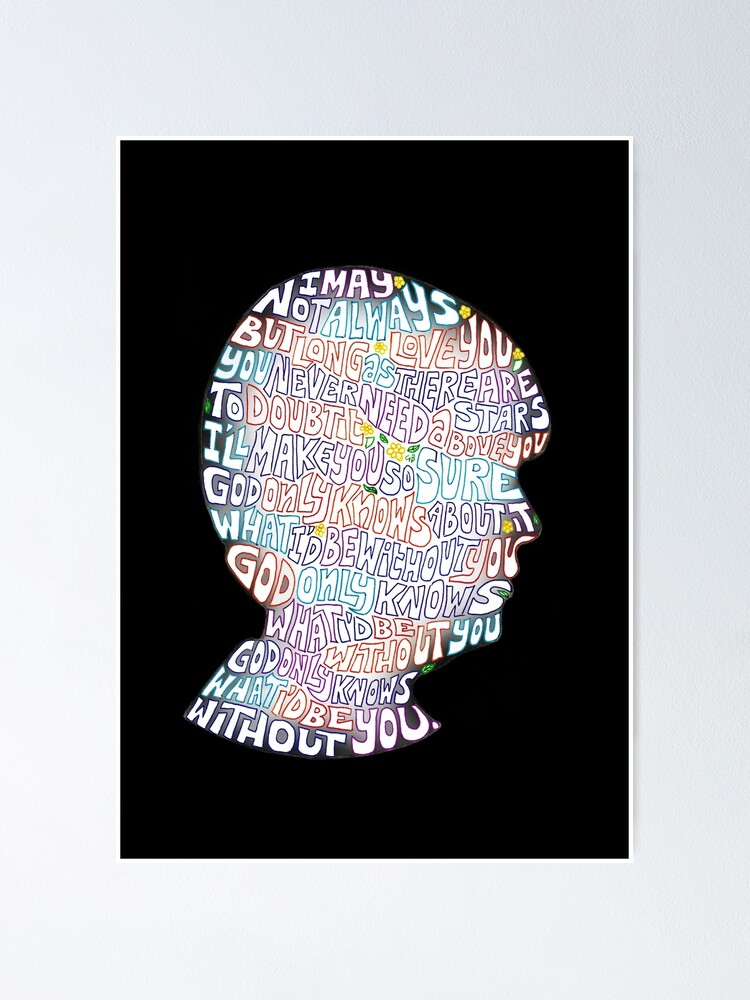 Brian S Mind White With Black Background Poster By Giulialiv Redbubble