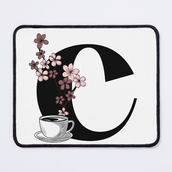 Item preview, Floral Coffee Monogram Letter C designed and sold by Coffee Lifestyle.
