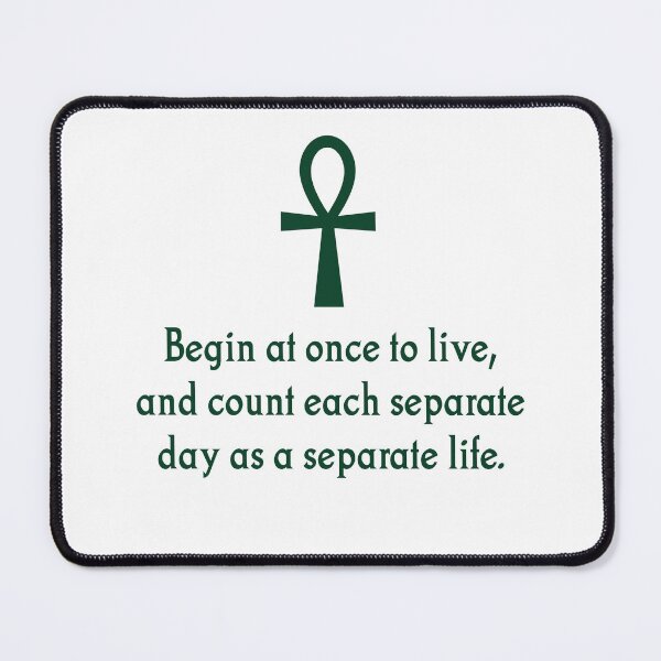 Item preview, Begin At Once To Live designed and sold by CrankyOldDude.