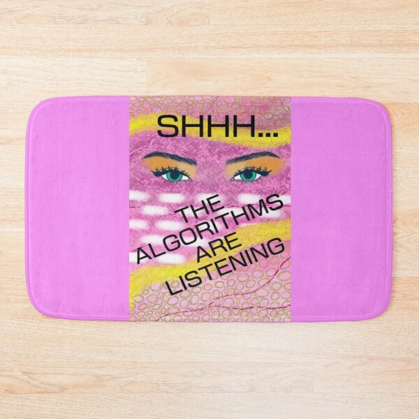 Item preview, Pink Radical Feminist Design With Powerful Eyes - Shhh... The Algorithms Are Listening designed and sold by LethalPixieDust.