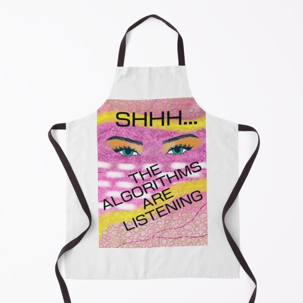 Item preview, Pink Radical Feminist Design With Powerful Eyes - Shhh... The Algorithms Are Listening designed and sold by LethalPixieDust.