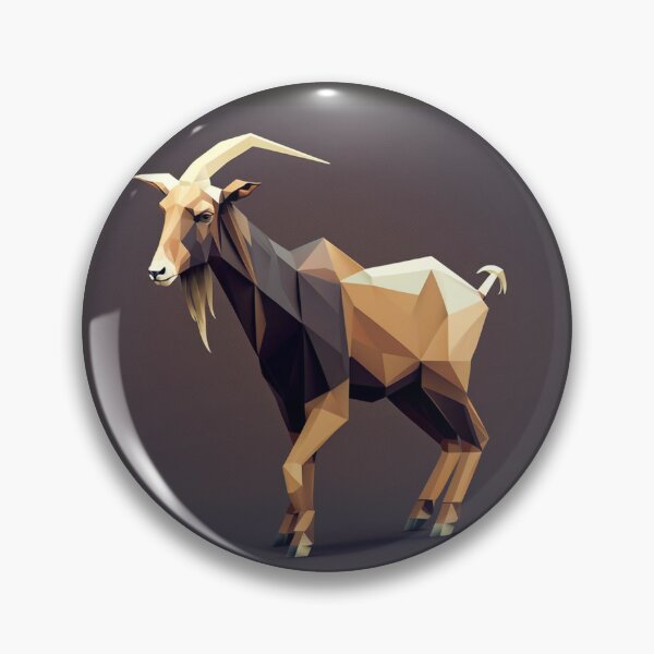 Item preview, LowPoly Goat designed and sold by LowPolyStation.