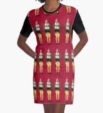 SANTA! OH MY GOD! SANTA'S COMING! I KNOW HIM! I KNOW HIM! Graphic T-Shirt Dress