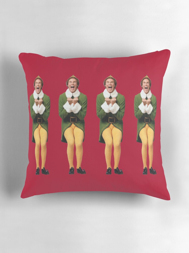 Thumbnail 3 of 4, Pillow, SANTA! OH MY GOD! SANTA'S COMING! I KNOW HIM! I KNOW HIM! designed and sold by LettuceLeaf.