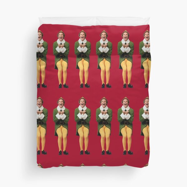 SANTA! OH MY GOD! SANTA'S COMING! I KNOW HIM! I KNOW HIM! Duvet Cover