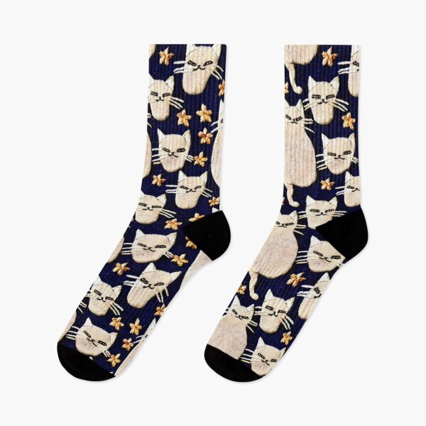 Item preview, White cats and stars designed and sold by KoroCincoCats.