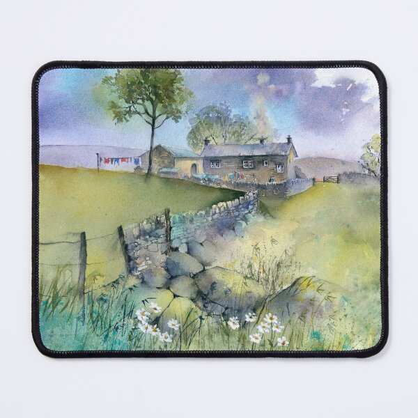 Item preview, Landscape painting in watercolour. Title:- "Washday" designed and sold by artbyrachel.