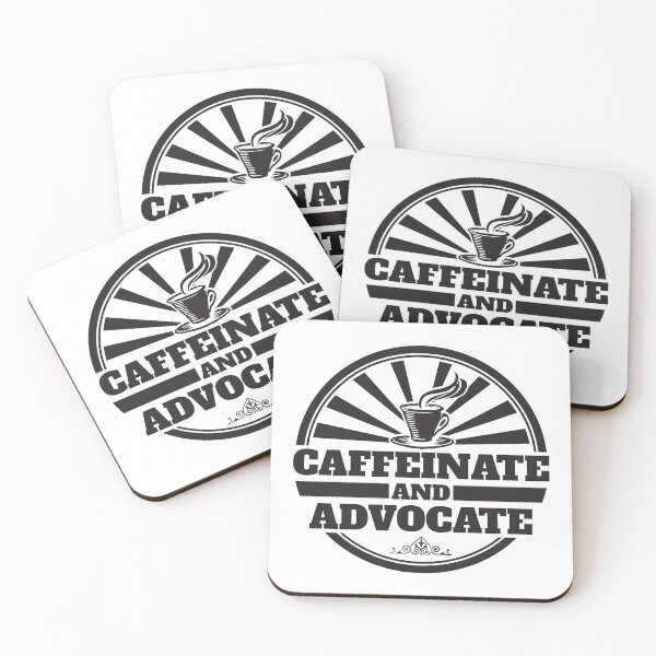 Item preview, Caffeinate And Advocate Ver2 designed and sold by thecatcouch.