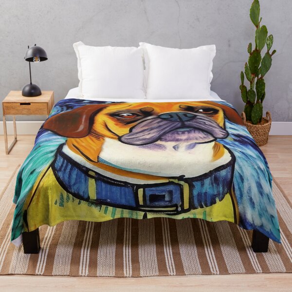 Item preview, Puggle Impressionism Stary Night Van Gogh designed and sold by JessieJune.