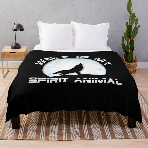 Item preview, Wolf is my Spirit Animal Wild Design, Funny lone wolf spirit animal gift designed and sold by PrintOfi.