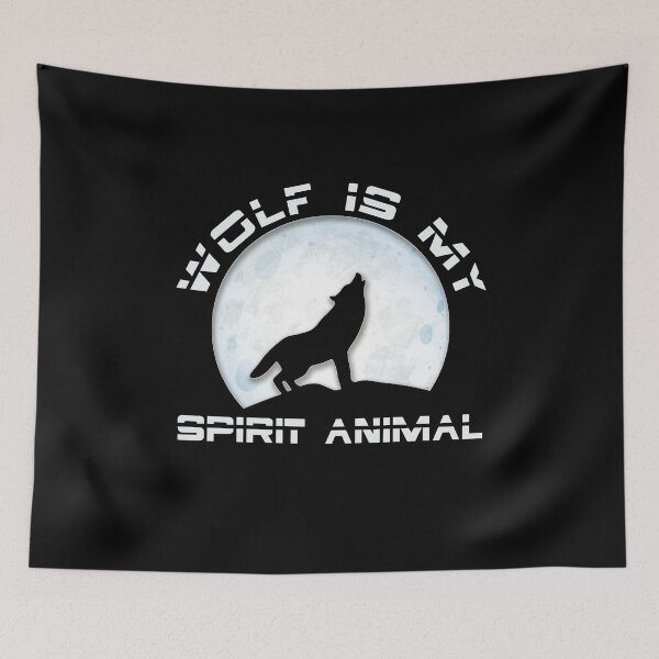 Item preview, Wolf is my Spirit Animal Wild Design, Funny lone wolf spirit animal gift designed and sold by PrintOfi.