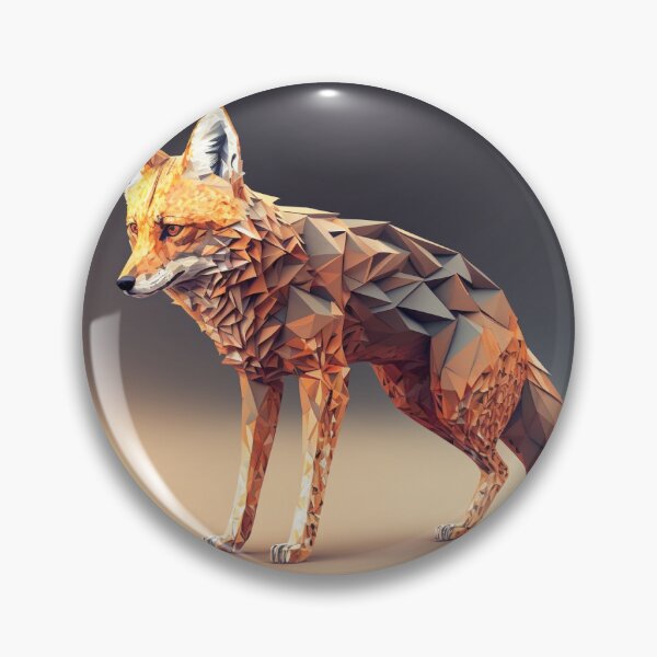 Item preview, Low Poly Jackal designed and sold by LowPolyStation.