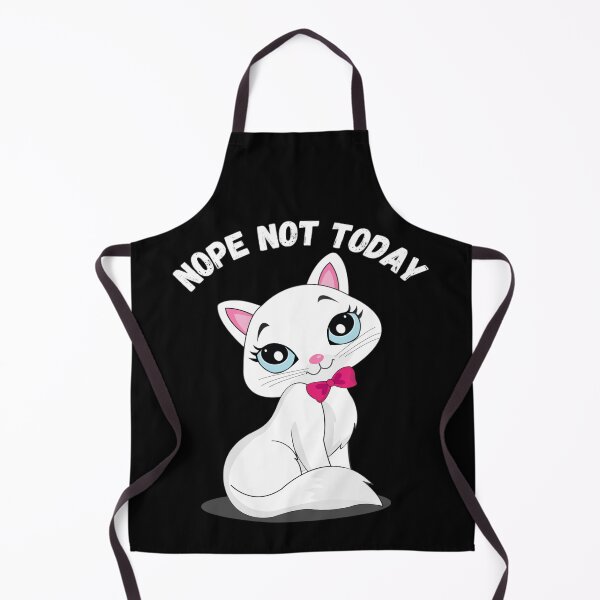 Item preview, Nope Not Today - White Cat Meme designed and sold by Nero9o.