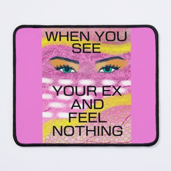 Item preview, Pink Radical Feminist Design With Powerful Eyes - When You See Your Ex And Feel Nothing designed and sold by LethalPixieDust.
