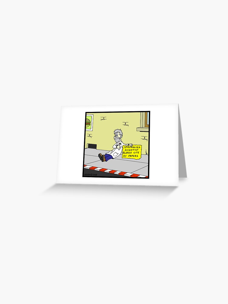 Thumbnail 1 of 2, Greeting Card, Please cite my papers designed and sold by Hagen.