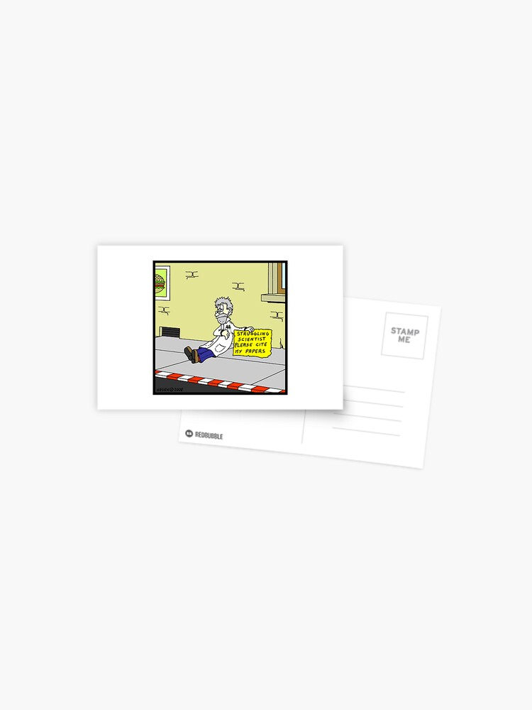 Thumbnail 1 of 2, Postcard, Please cite my papers designed and sold by Hagen.