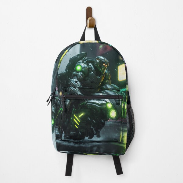Item preview, the greenbat in mechsuit on hovercycle 3 designed and sold by deecosta.