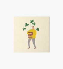 Monstera bewegender Mann Galeriedruck