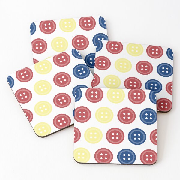 Item preview, Red, Yellow, Blue Buttons! designed and sold by LapillusDesigns.