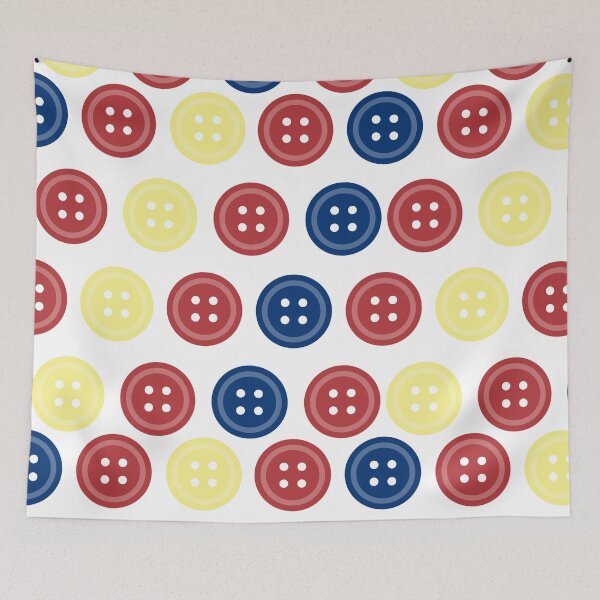 Item preview, Red, Yellow, Blue Buttons! designed and sold by LapillusDesigns.