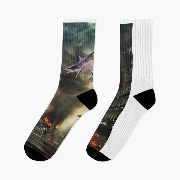 Item preview, sharks in the city designed and sold by Schertel.