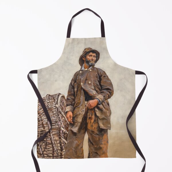 Item preview, Fisherman with Basket, August Hagborg, 1881 designed and sold by Vintage Wall Art.