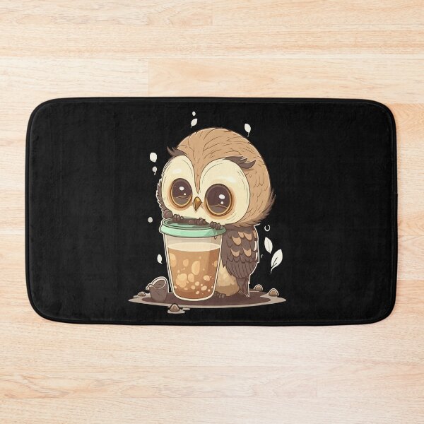 Item preview, Cute Owl Drink Coffee designed and sold by Azhastor.