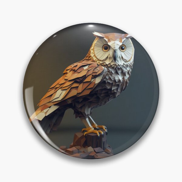 Item preview, Low Poly Owl designed and sold by LowPolyStation.
