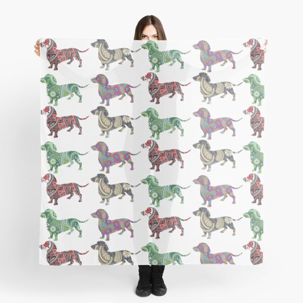 Paisley Dachshunds Scarf