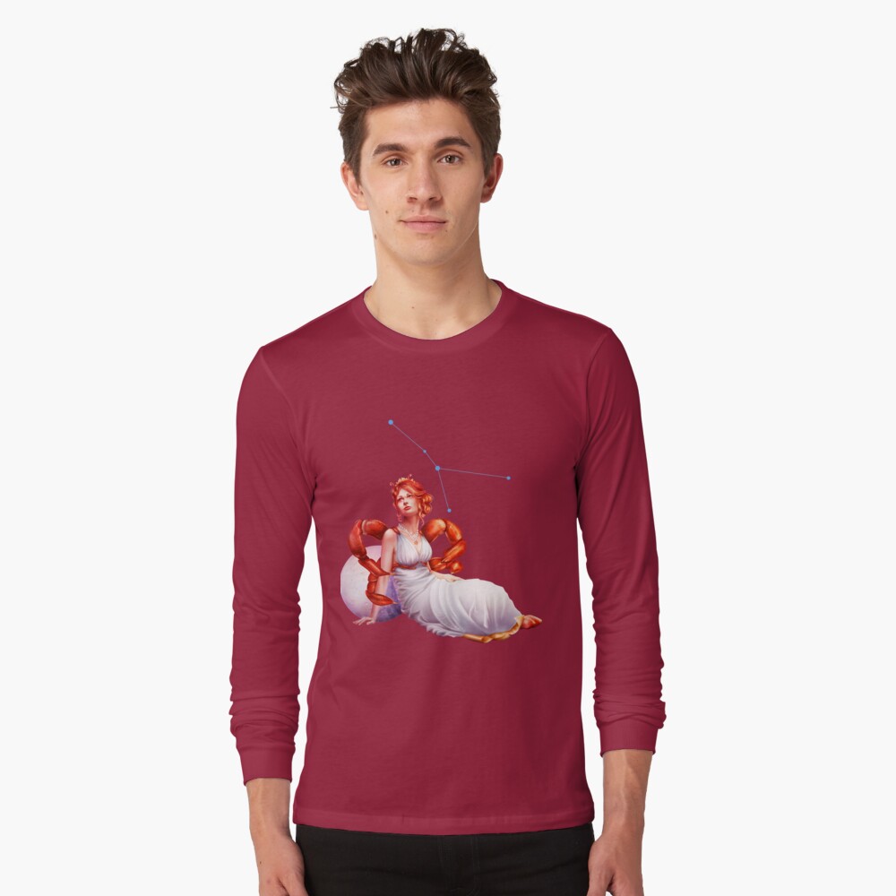 Cancer OC - 12 Zodiac Ladies Long Sleeve T-Shirt
