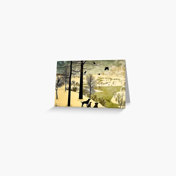 Explore Bruegel Hunters Greeting Card