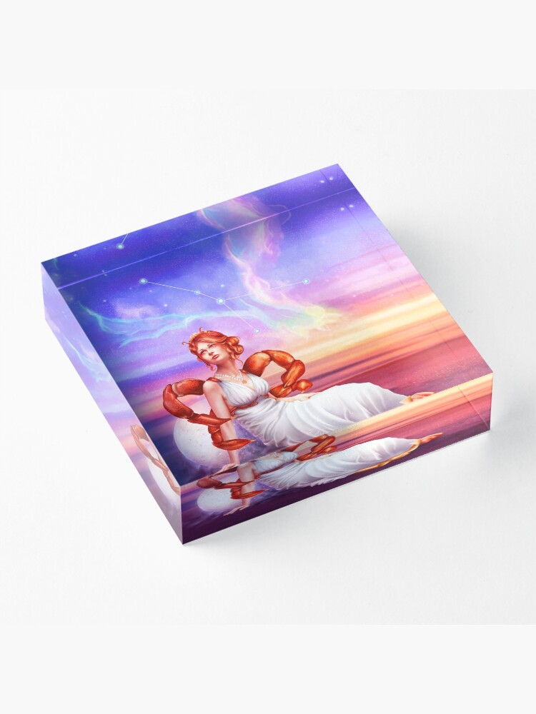Alternate view of Cancer OC - 12 Zodiac Ladies Acrylic Block