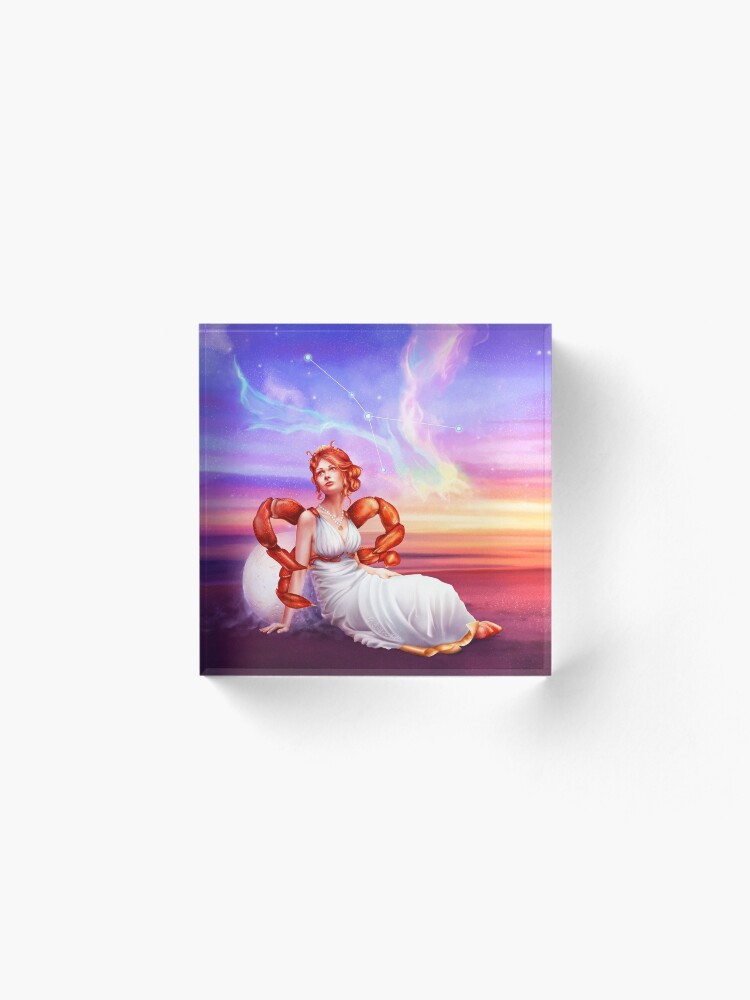 Alternate view of Cancer OC - 12 Zodiac Ladies Acrylic Block