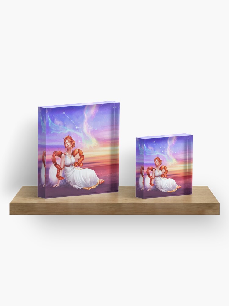 Alternate view of Cancer OC - 12 Zodiac Ladies Acrylic Block