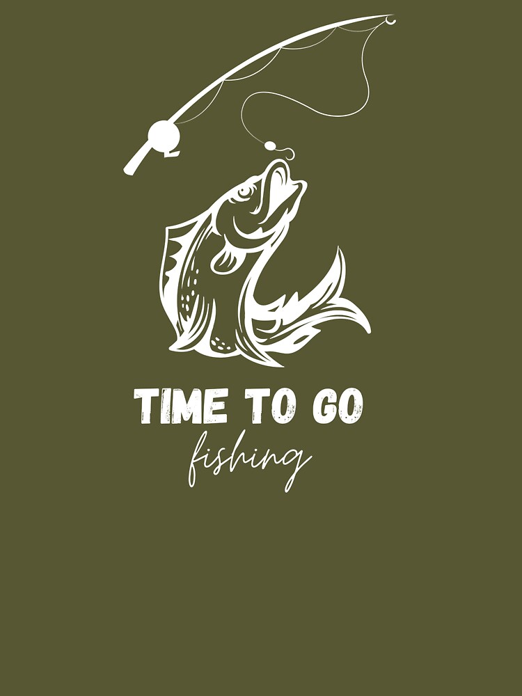 Time to go fishing. Essential T-Shirt for Sale by EsmDesign
