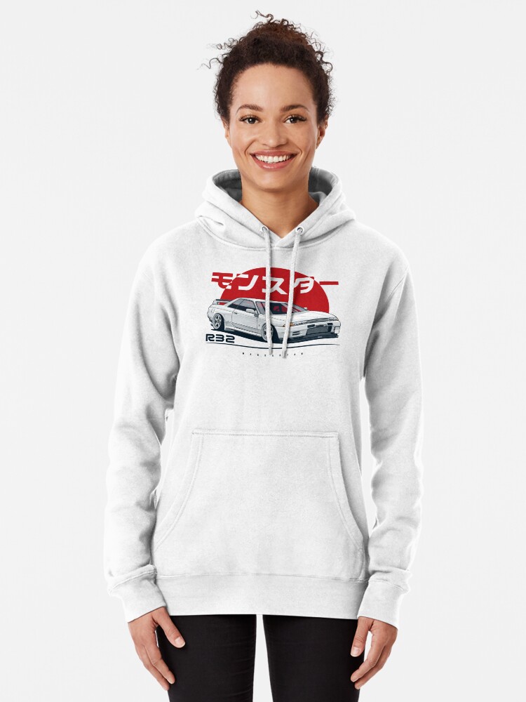 Thumbnail 2 of 5, Pullover Hoodie, Monster. Skyline R32 GTR designed and sold by OlegMarkaryan.