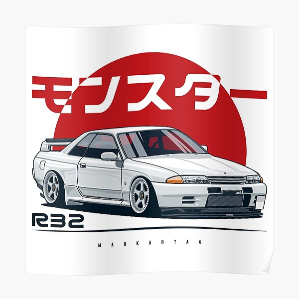 Monstruo. Skyline R32 GTR Póster