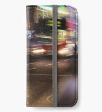 Evening Rush at Piccadilly Circus, London iPhone Wallet/Case/Skin