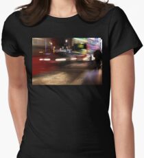 Evening Rush at Piccadilly Circus, London Women's Fitted T-Shirt