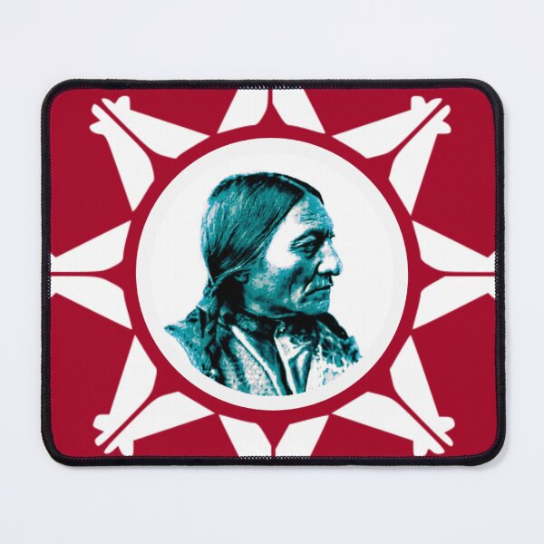 Item preview,  Sitting Bull Chief Native American Lakota flag designed and sold by Janiodearruda.