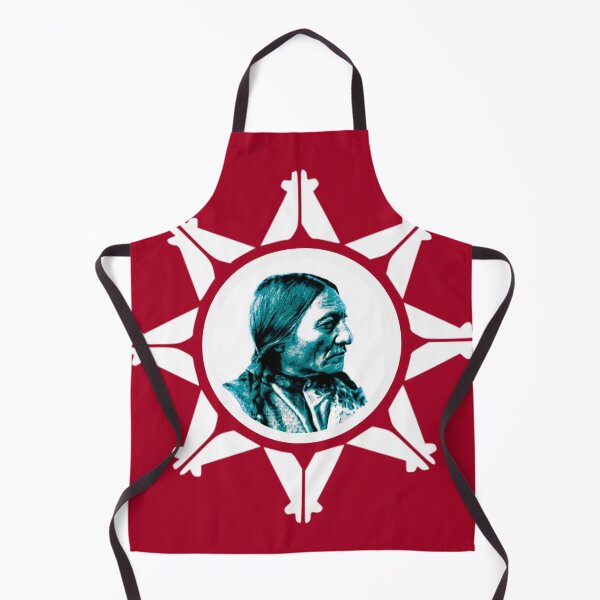 Item preview,  Sitting Bull Chief Native American Lakota flag designed and sold by Janiodearruda.