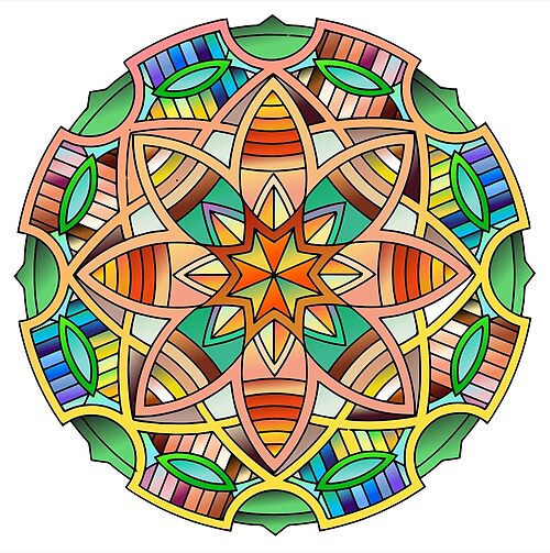 Circle Mandalas 15 (Style:4)