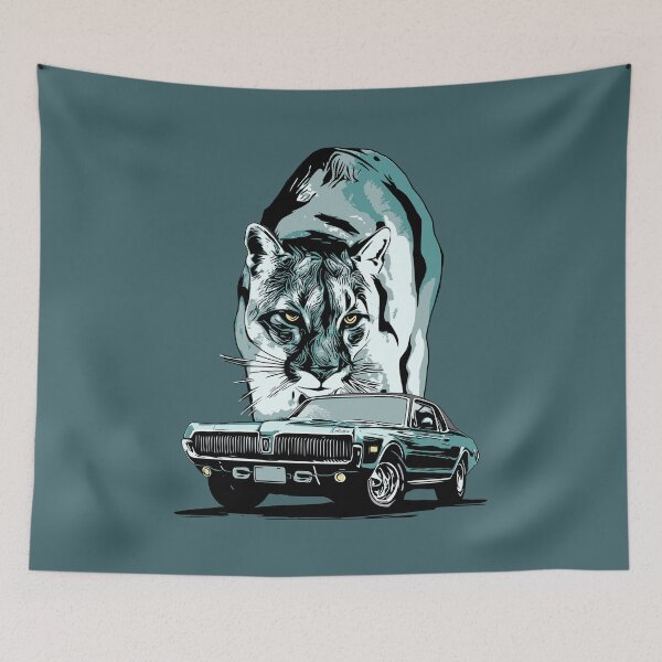 Item preview, Blue/Green 68 Mercury Cougar designed and sold by Glenn Mueller.